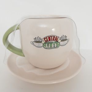 Rae Dunn Central Perk Coffee Mug & Saucer